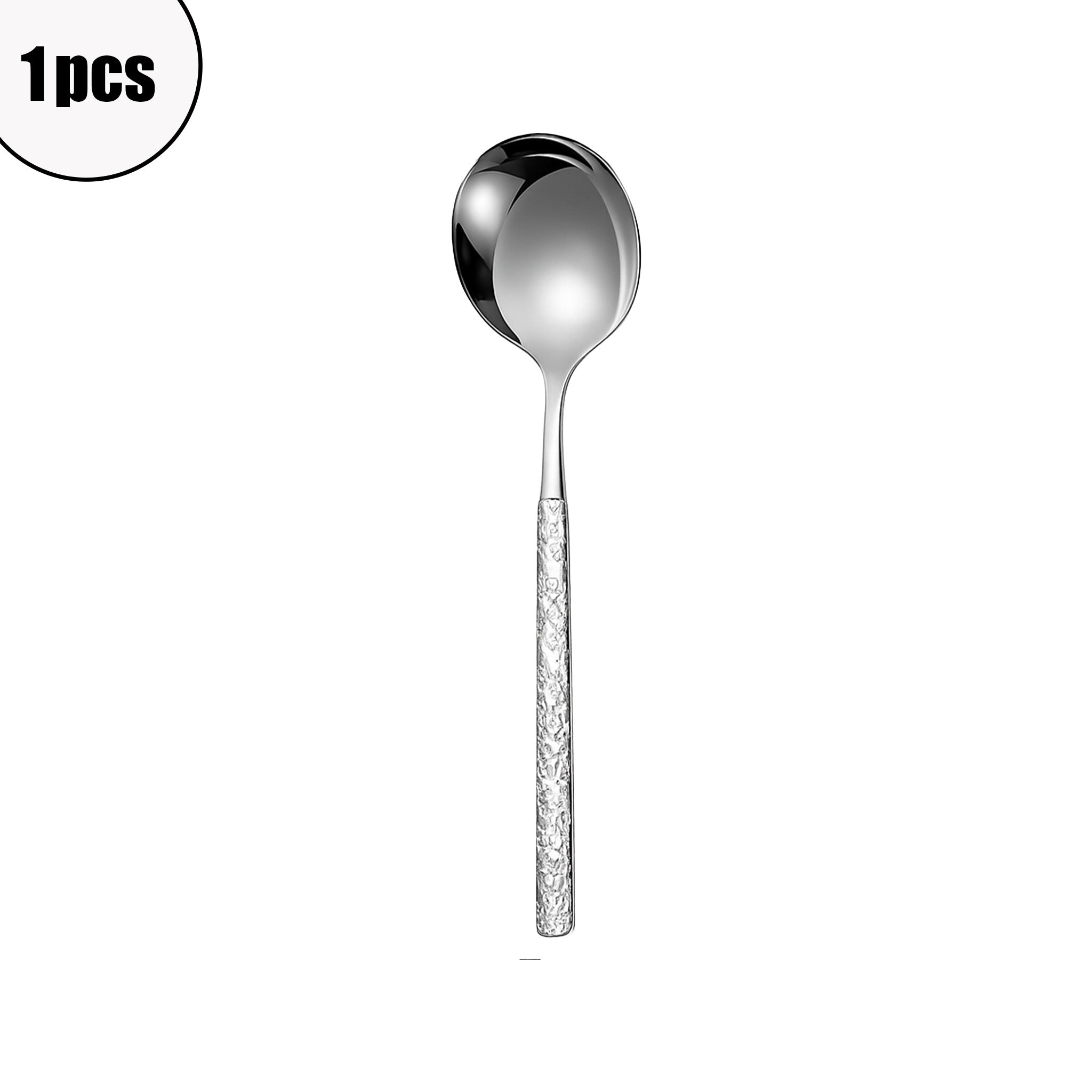 Stainless Steel Long Handle Dessert & Soup Spoons – 1/10pcs Set