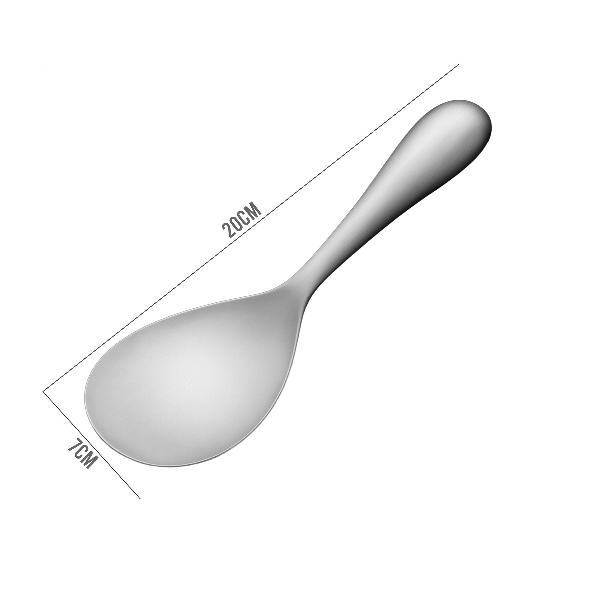 Stainless Steel Long Handle Rice Serving Spoon – Large Capacity