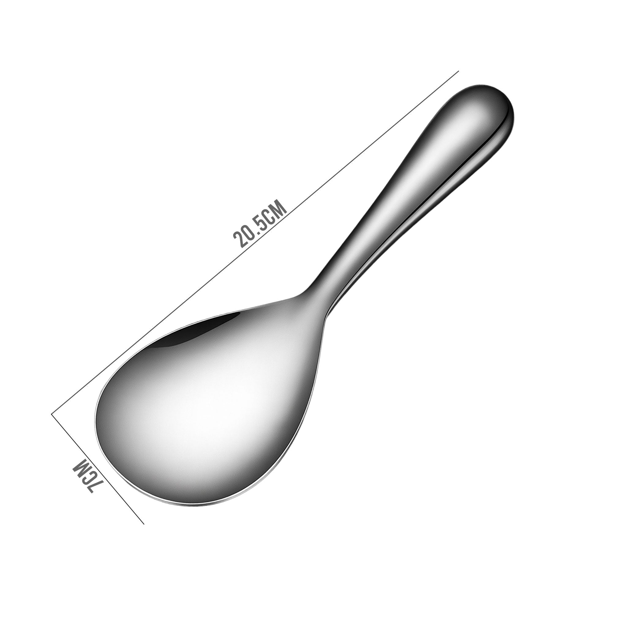 Stainless Steel Long Handle Rice Serving Spoon – Large Capacity