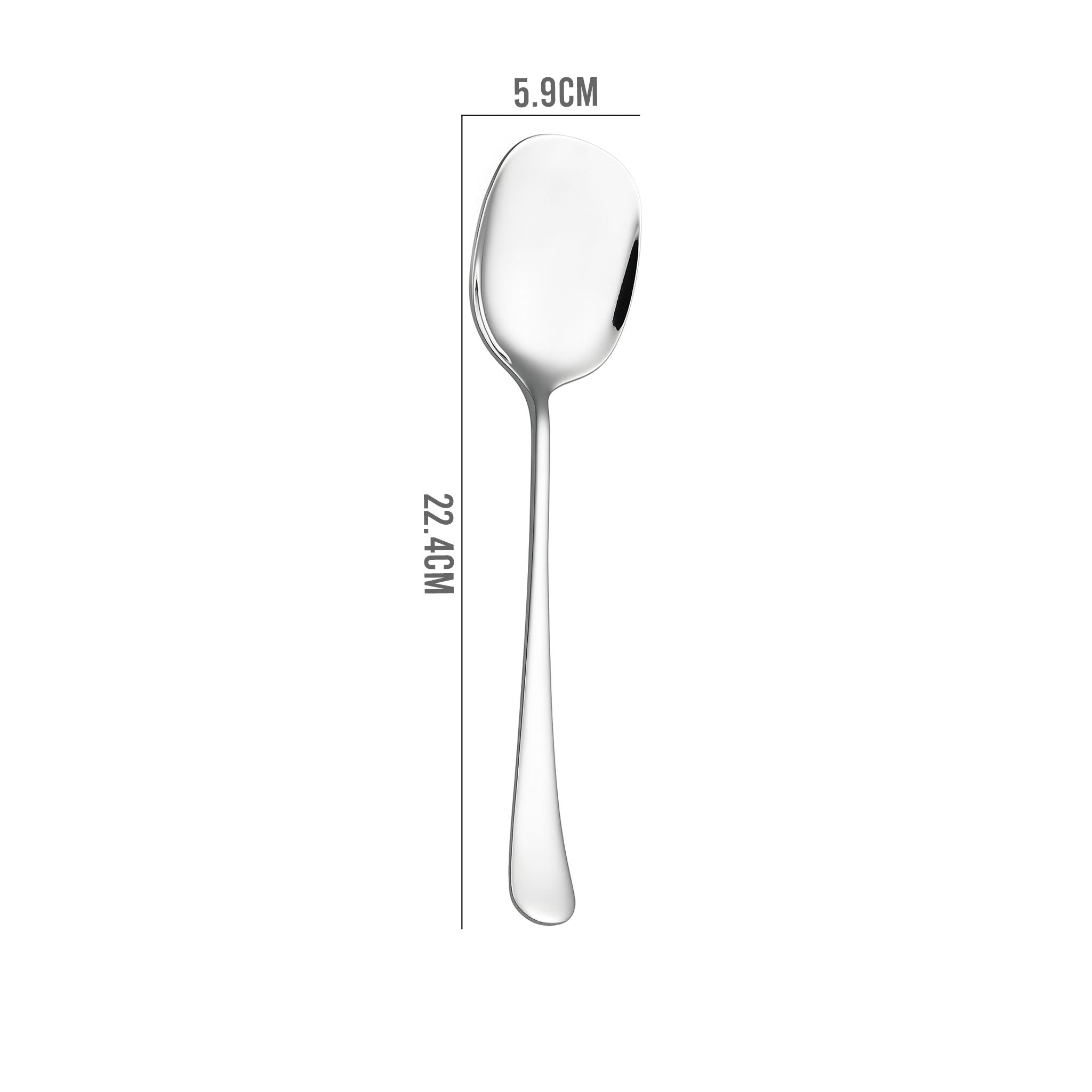 Stainless Steel Long Handle Rice Serving Spoon – Large Capacity
