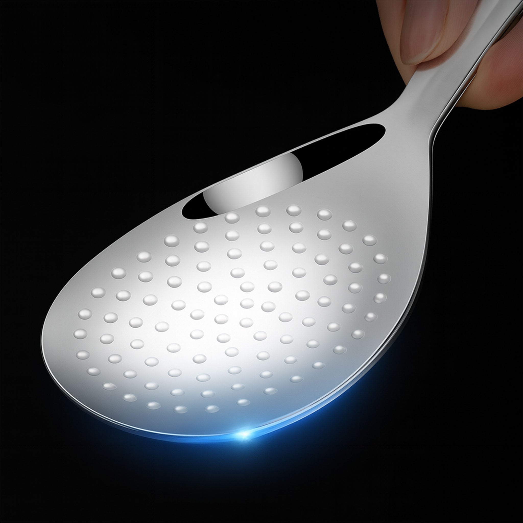 Stainless Steel Long Handle Rice Serving Spoon – Large Capacity