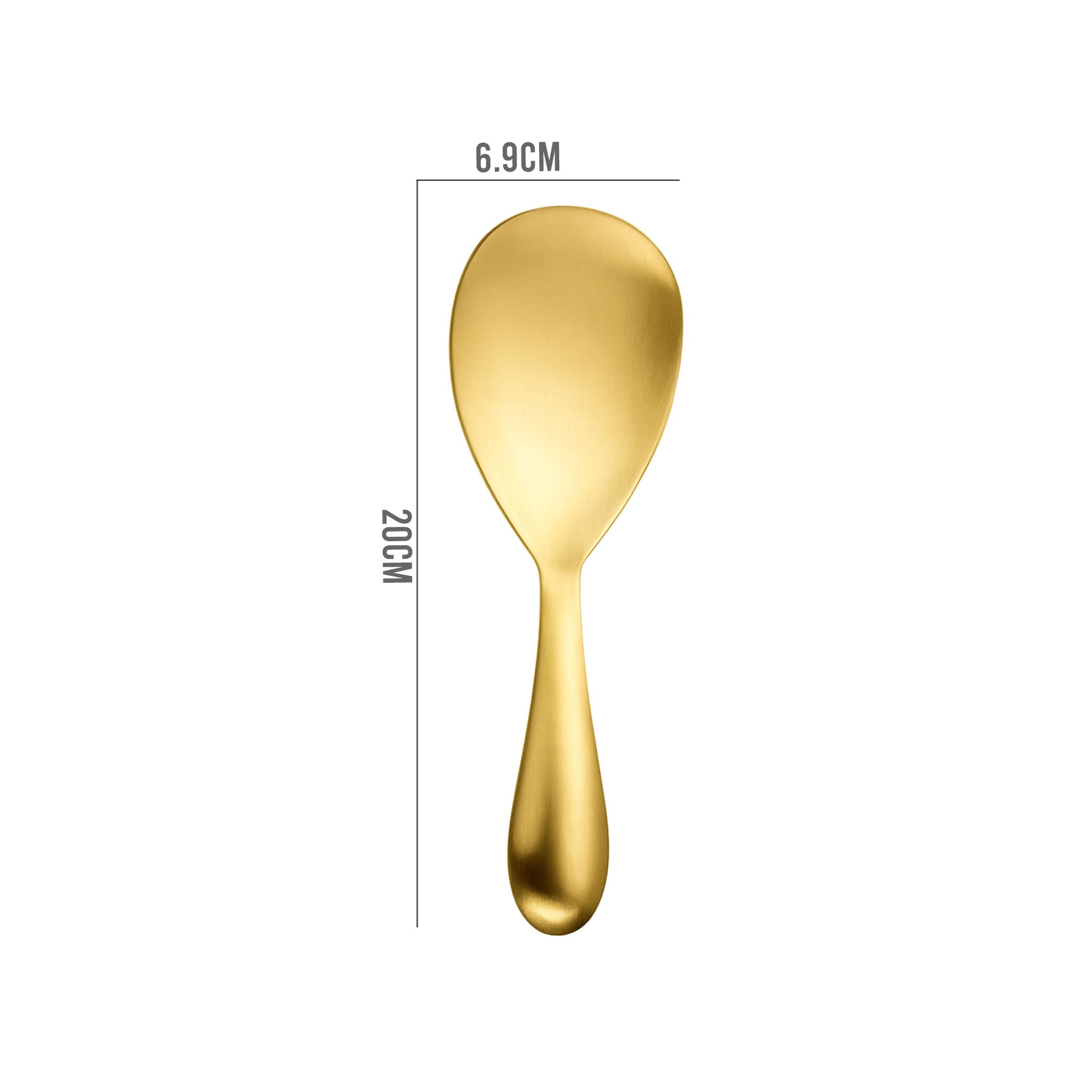 Stainless Steel Long Handle Rice Serving Spoon – Large Capacity
