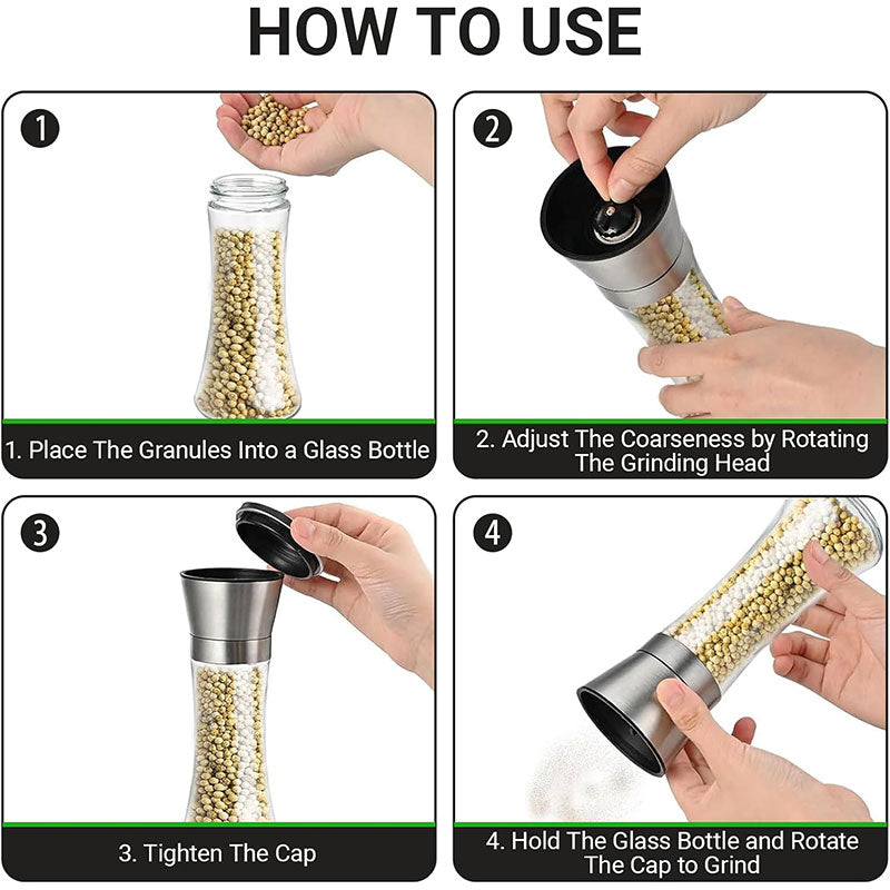 Stainless Steel Manual Pepper Grinder