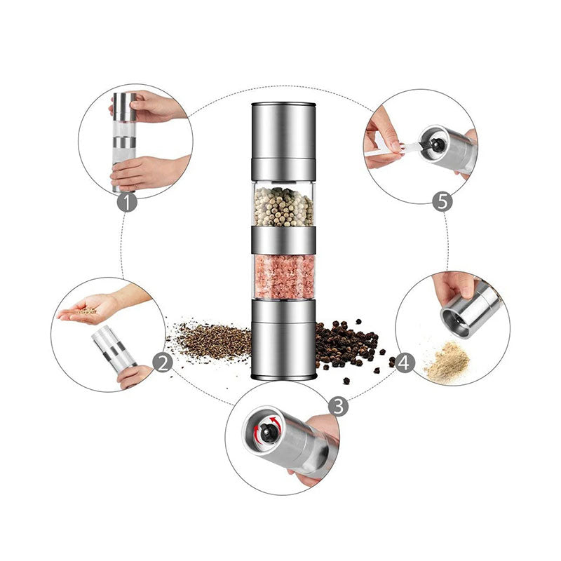 Stainless Steel Manual Pepper Grinder