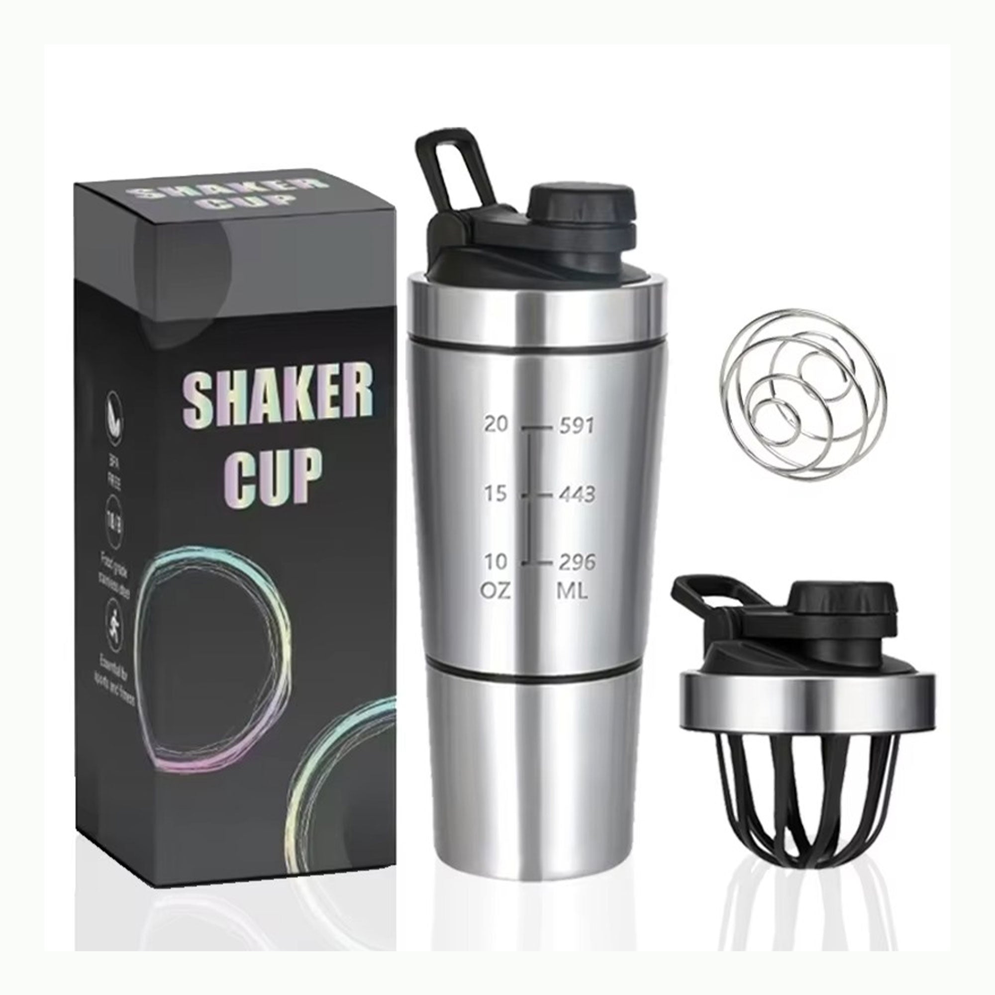 Stainless Steel Protein Shake Bottle