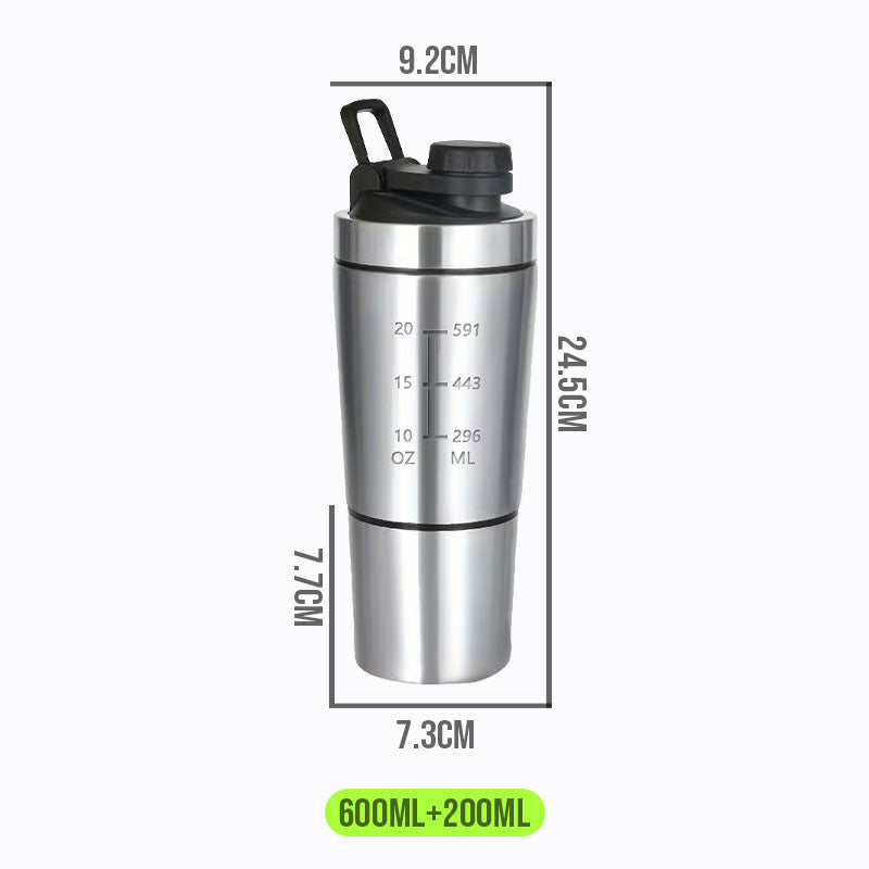Stainless Steel Protein Shake Bottle