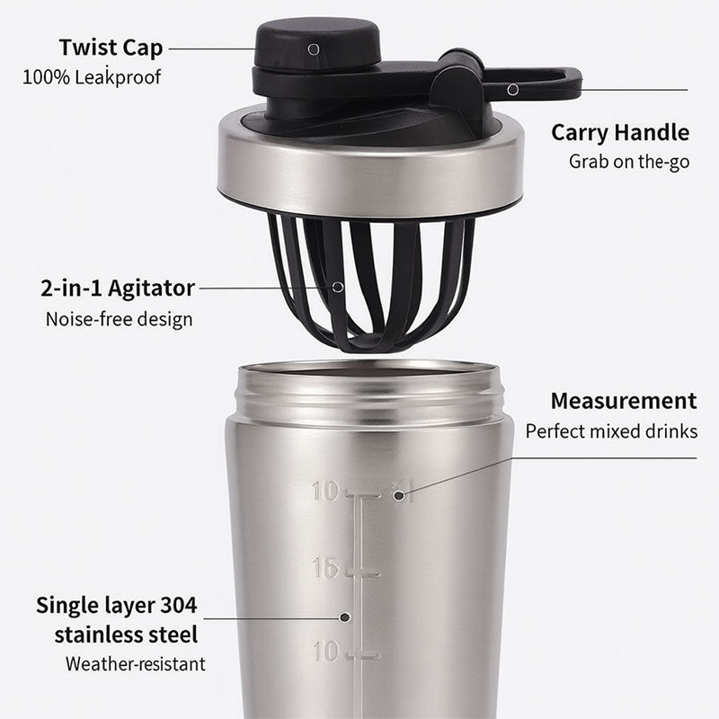 Stainless Steel Protein Shake Bottle