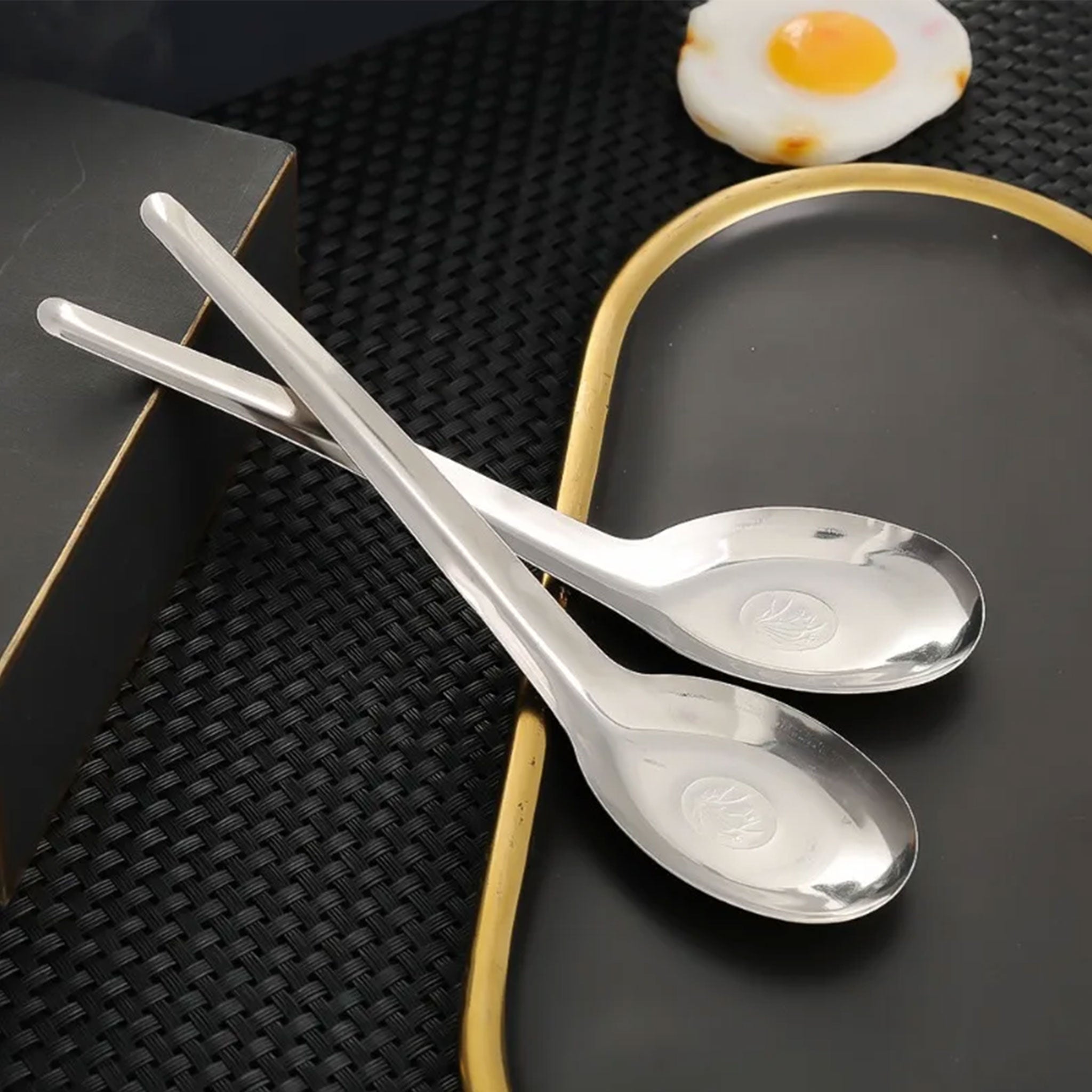Stainless Steel Silver Soup & Dinner Spoon – 1/10pcs Set