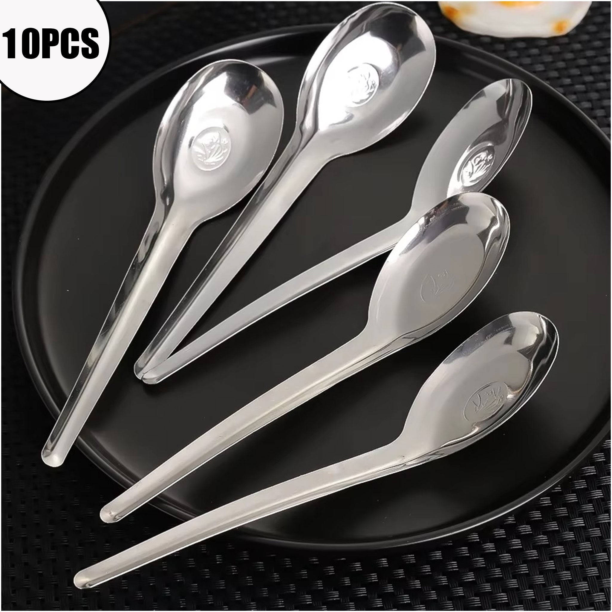 Stainless Steel Silver Soup & Dinner Spoon – 1/10pcs Set