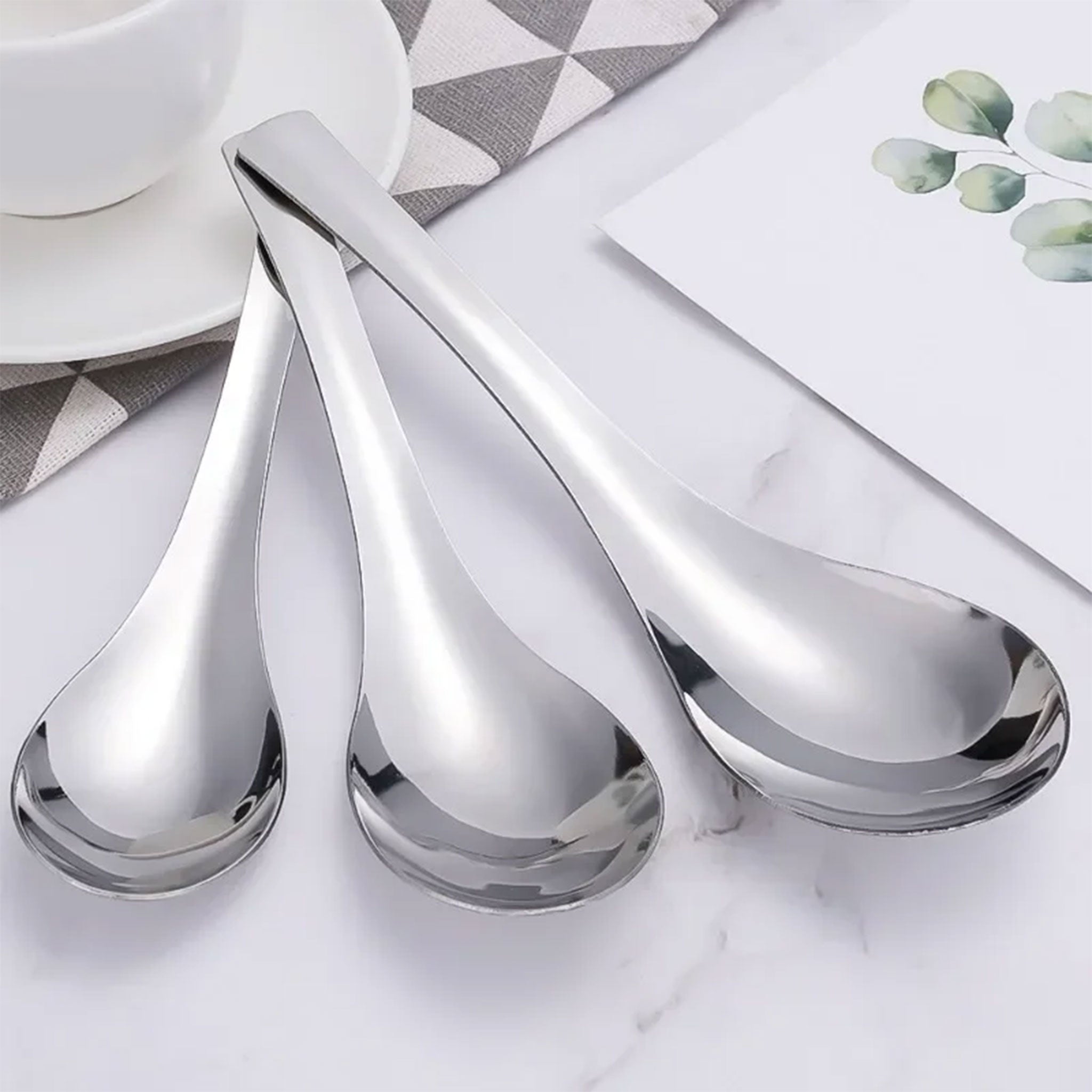 Stainless Steel Soup & Hot Pot Spoon – Multipurpose Kitchen Tool