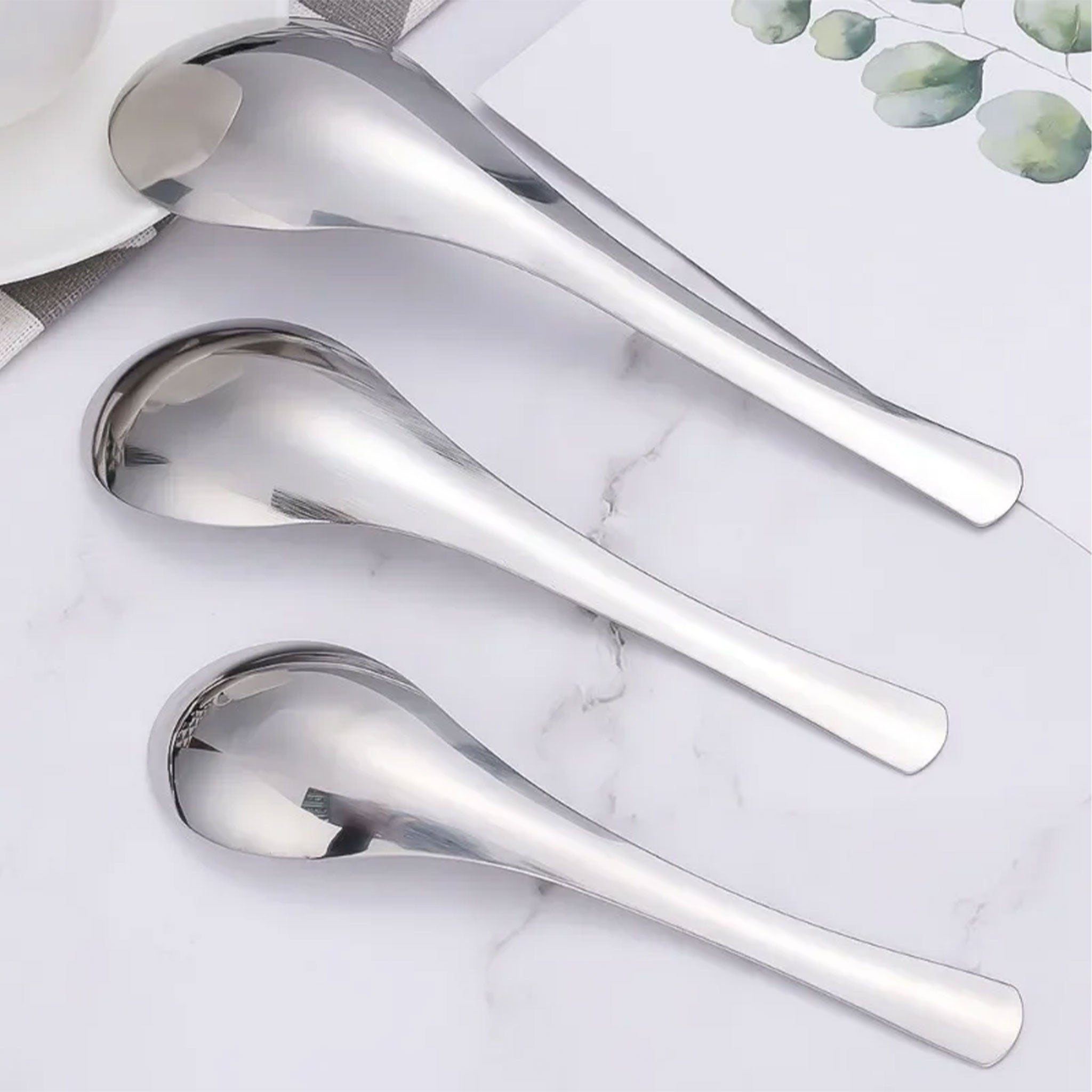 Stainless Steel Soup & Hot Pot Spoon – Multipurpose Kitchen Tool