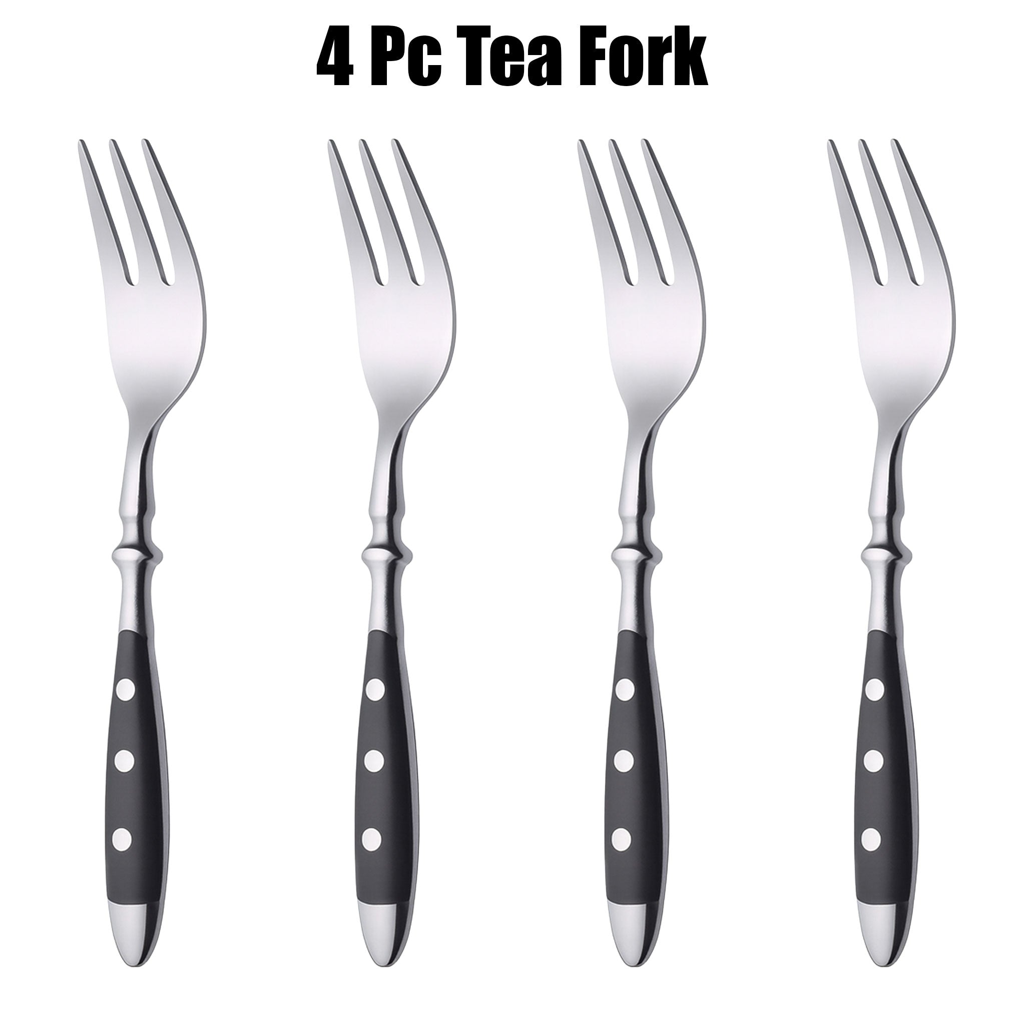 Stainless Steel Steak Knife Set with Polished Handles