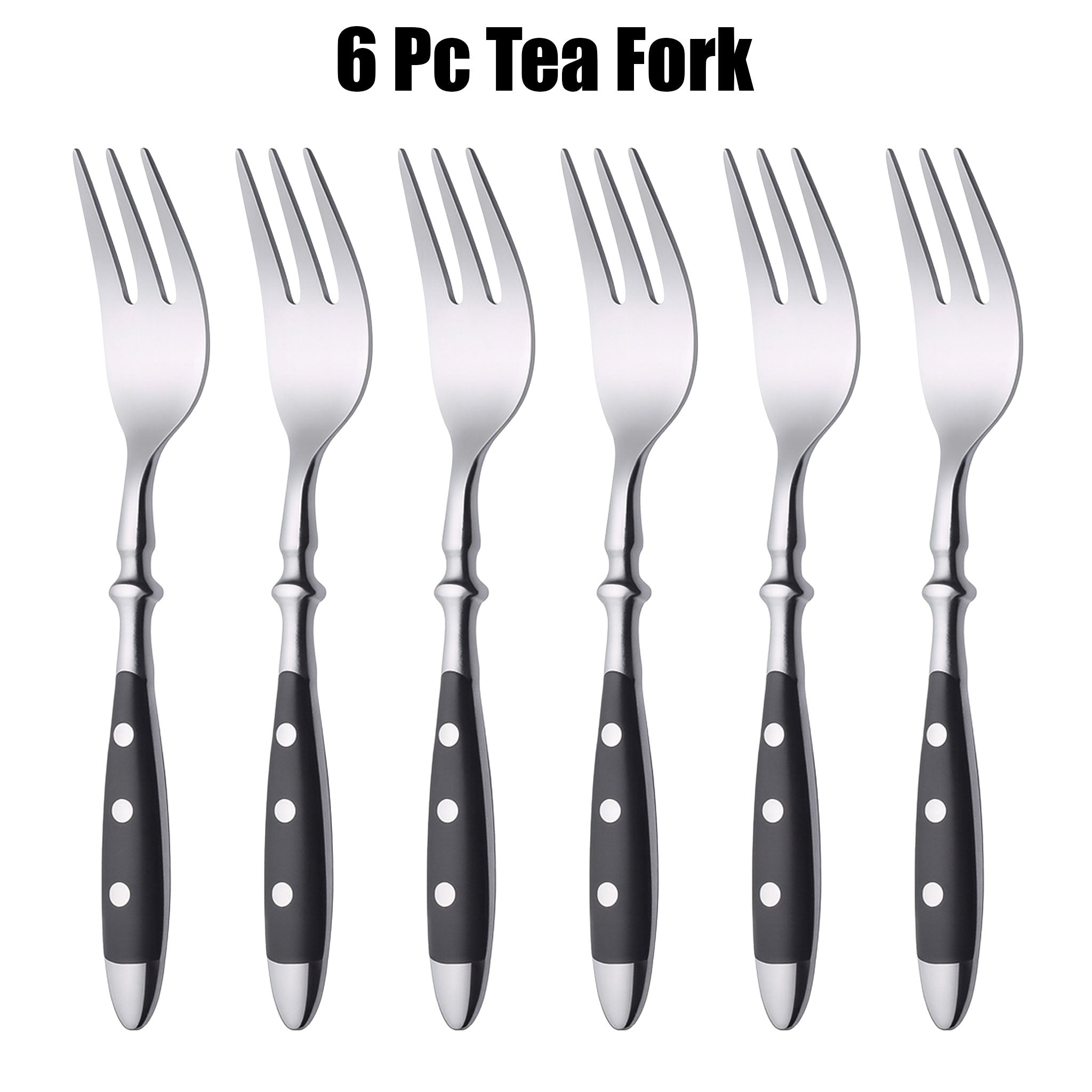 Stainless Steel Steak Knife Set with Polished Handles