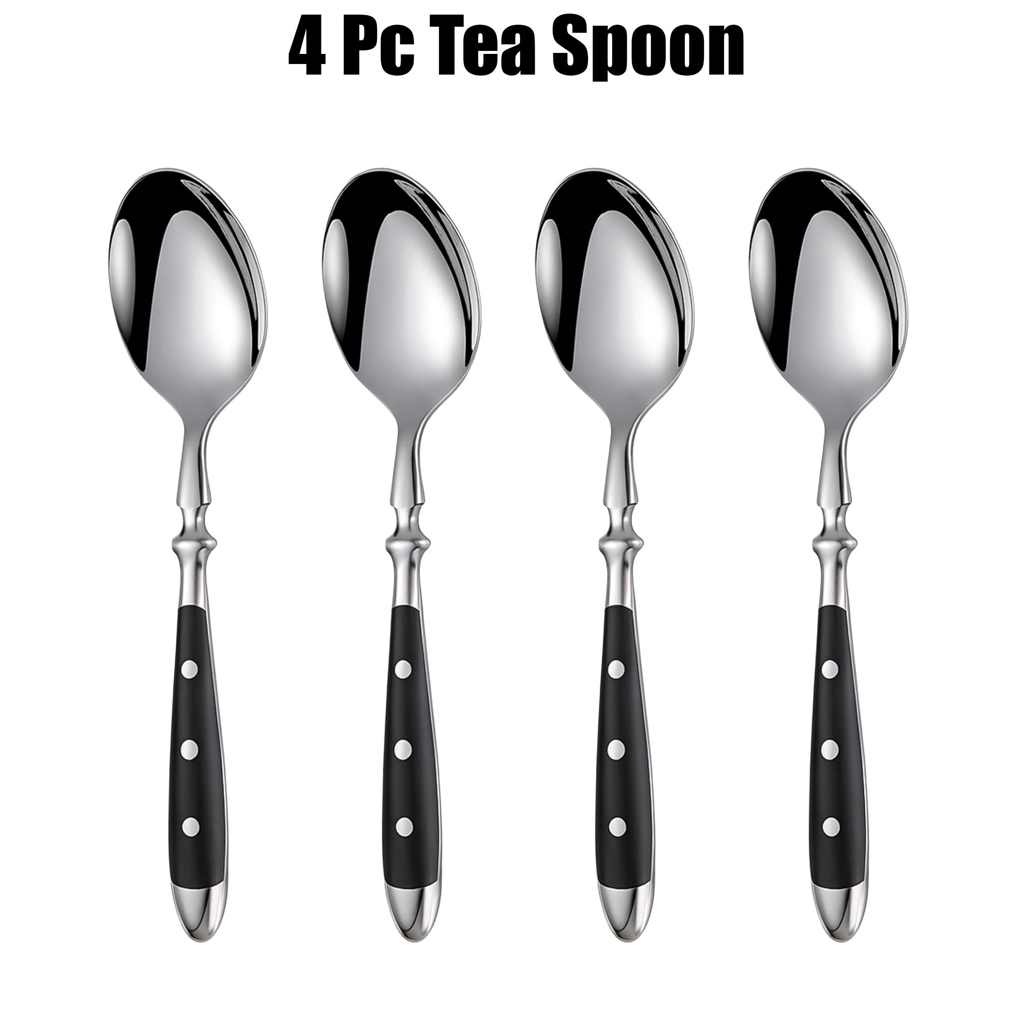 Stainless Steel Steak Knife Set with Polished Handles