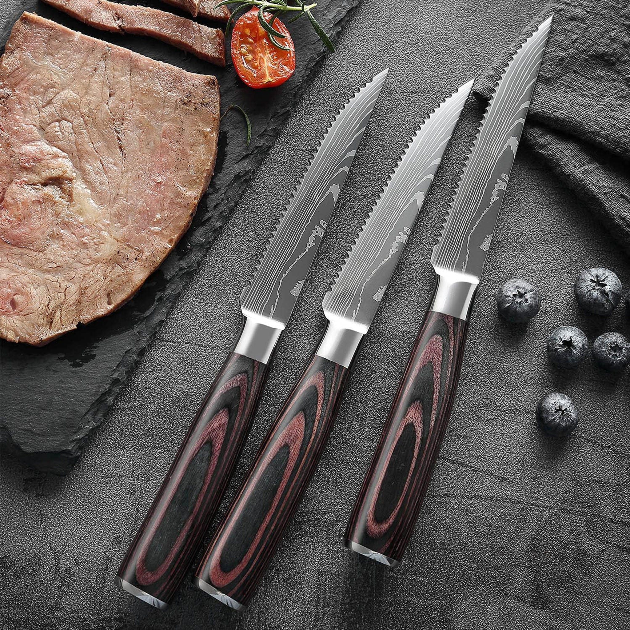 "Stainless Steel Steak & Utility Knife – Multi-Purpose Kitchen Tool"