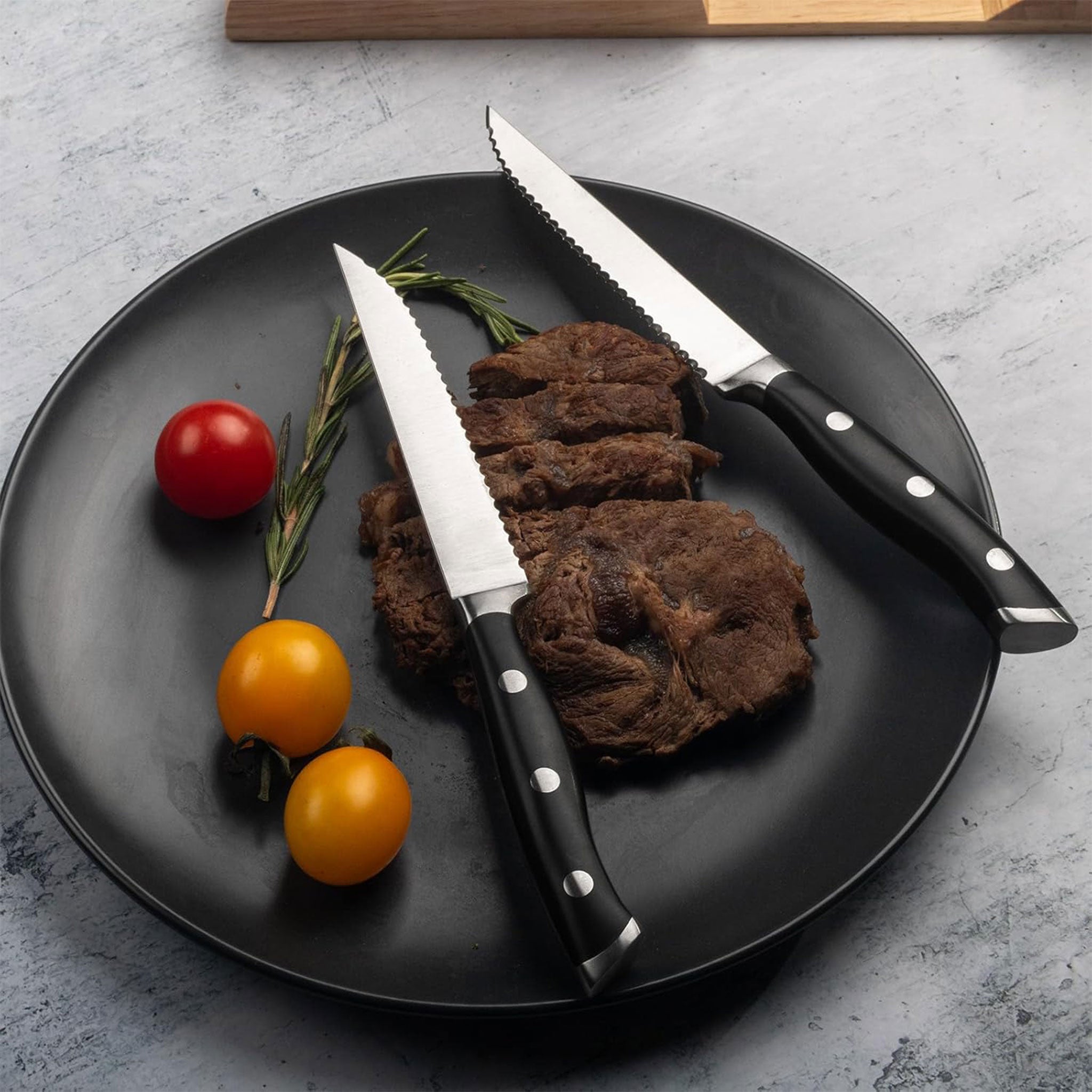 "Stainless Steel Steak & Utility Knife – Multi-Purpose Kitchen Tool"
