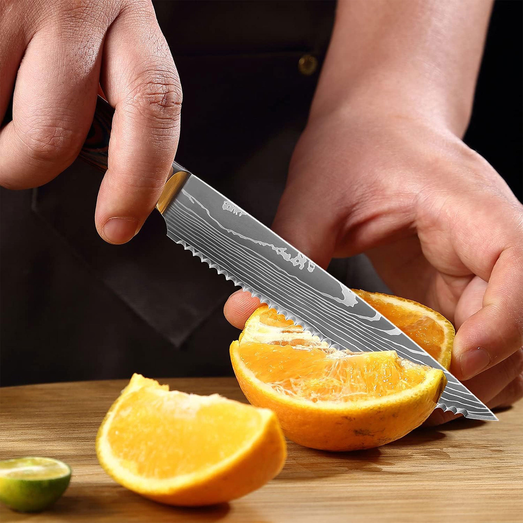 "Stainless Steel Steak & Utility Knife – Multi-Purpose Kitchen Tool"