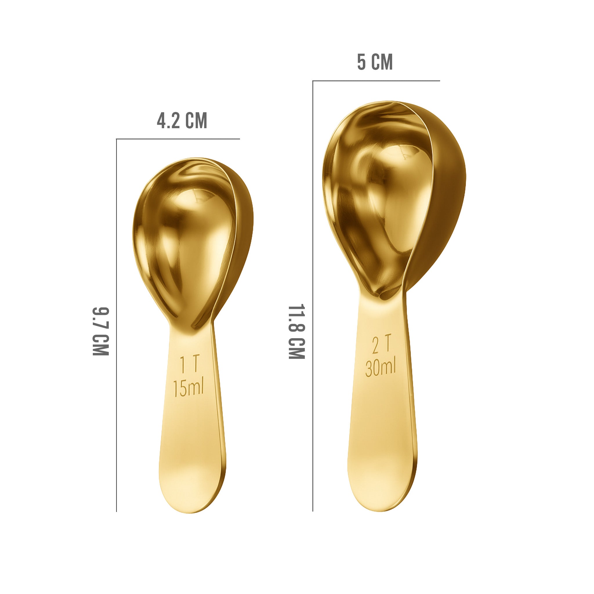 "15ml/30ml Stainless Steel Coffee Measuring Scoop"