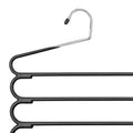 Storage Pants Hanger 5-tier Design Multifunctional Wrinkle-free Closet Scarf Jeans Closet Organizer Home Supplies wiktra