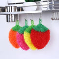 Strawberry Dish Cloth Washing Towel Brush Polyester Scouring Pads Wipes Bowl Pan Cleaning Rag Tableware Cleaner Kitchen Supplies wiktra