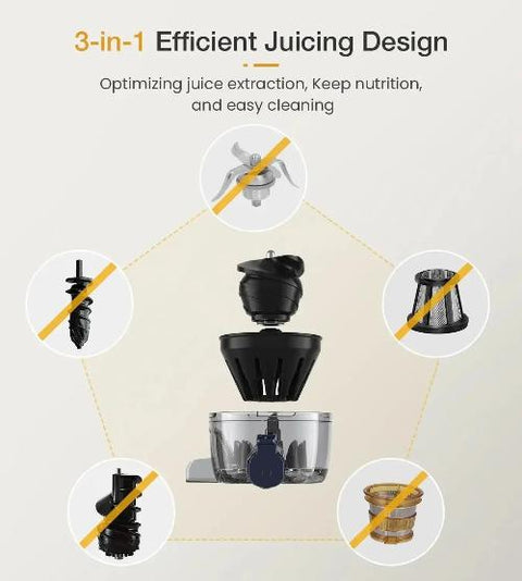 Supor Juicer Juicer Juicer Residue Juice Separation Juicer Fruit And Vegetable Machine Without Knife Net Water-free Pure Juice SJ30 wiktra