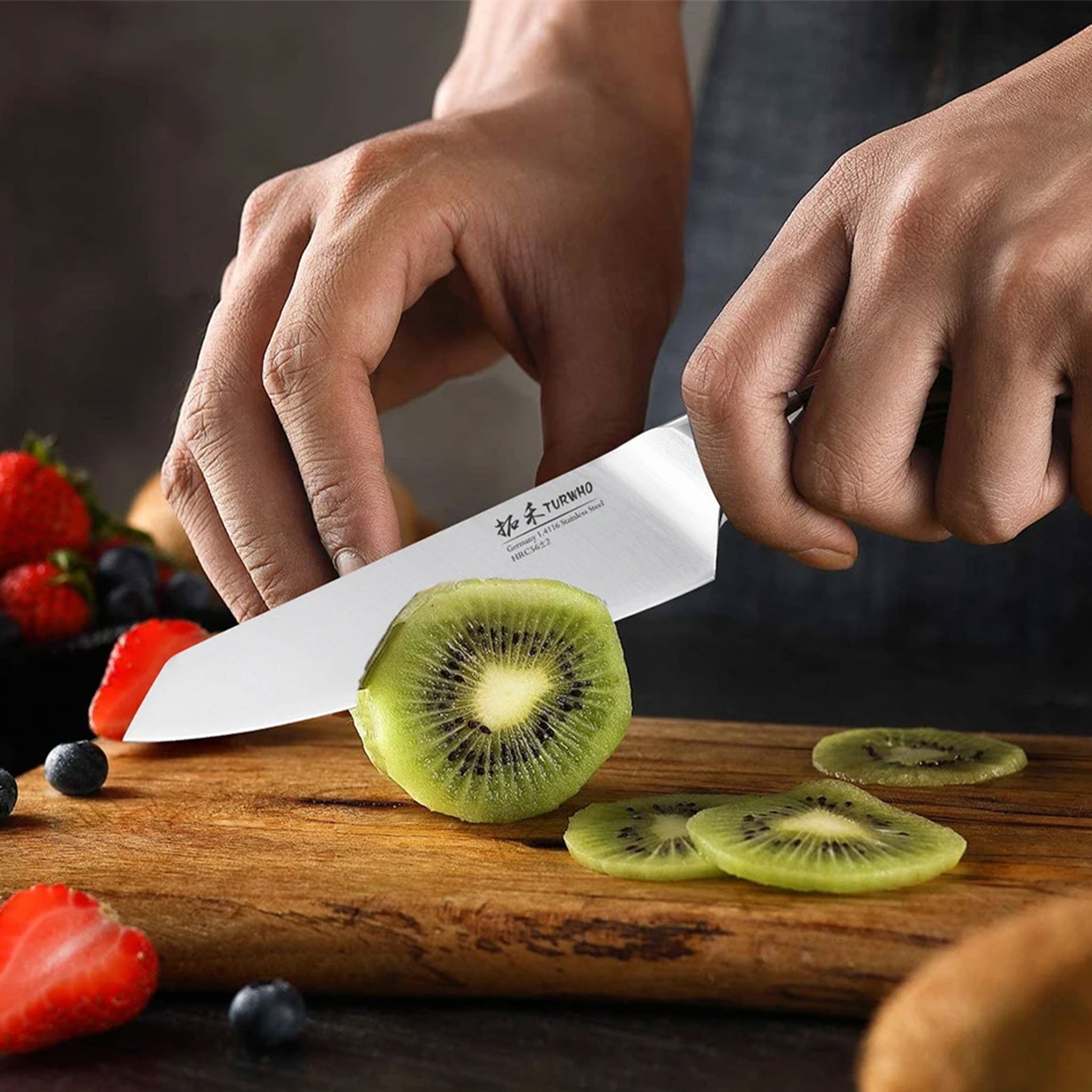 "TURWHO Kitchen Knife Set – German High Carbon Steel 1–3 PCS"