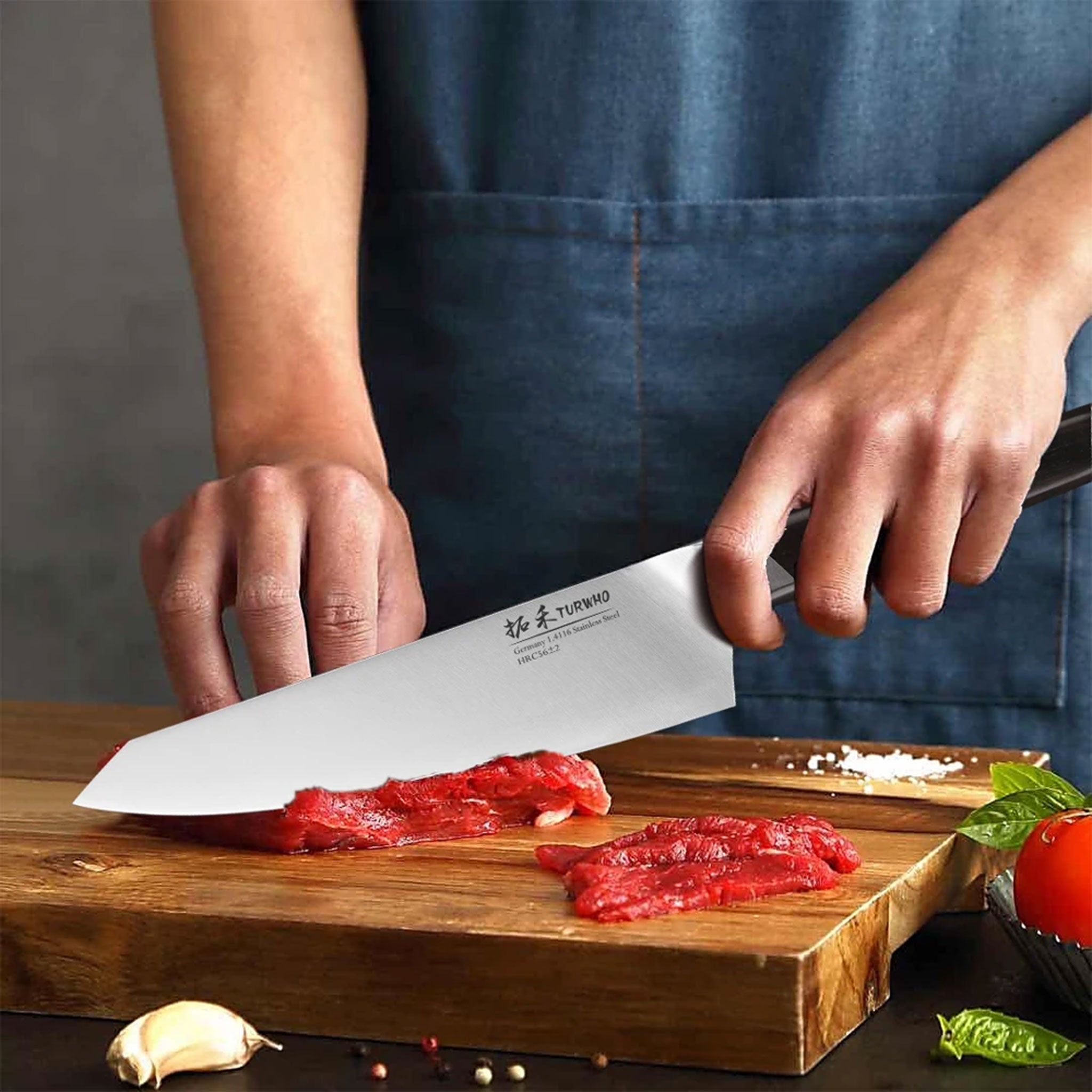 "TURWHO Kitchen Knife Set – German High Carbon Steel 1–3 PCS"