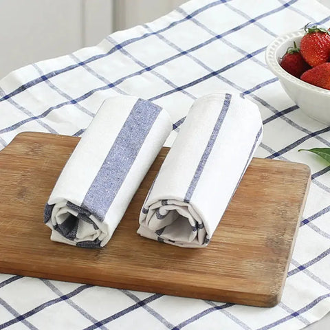 Table Napkins Dinner Mat 40*60cm Classic Mediterranean Style Cotton Napkin Wedding Dessert Tea Towel Kitchen Dishcloth Placemats - Wiktra