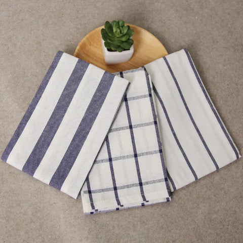 Table Napkins Dinner Mat 40*60cm Classic Mediterranean Style Cotton Napkin Wedding Dessert Tea Towel Kitchen Dishcloth Placemats - Wiktra