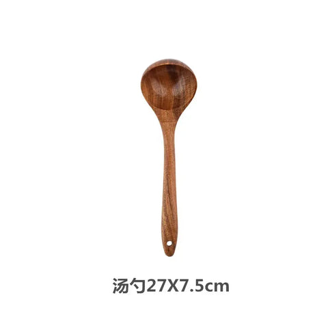 Teak Wooden Spatulas Kitchen Utensils Cooking Utensil Eco-Friendly Wood Spatula for Non Stick Cookware