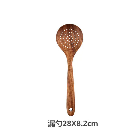 Teak Wooden Spatulas Kitchen Utensils Cooking Utensil Eco-Friendly Wood Spatula for Non Stick Cookware