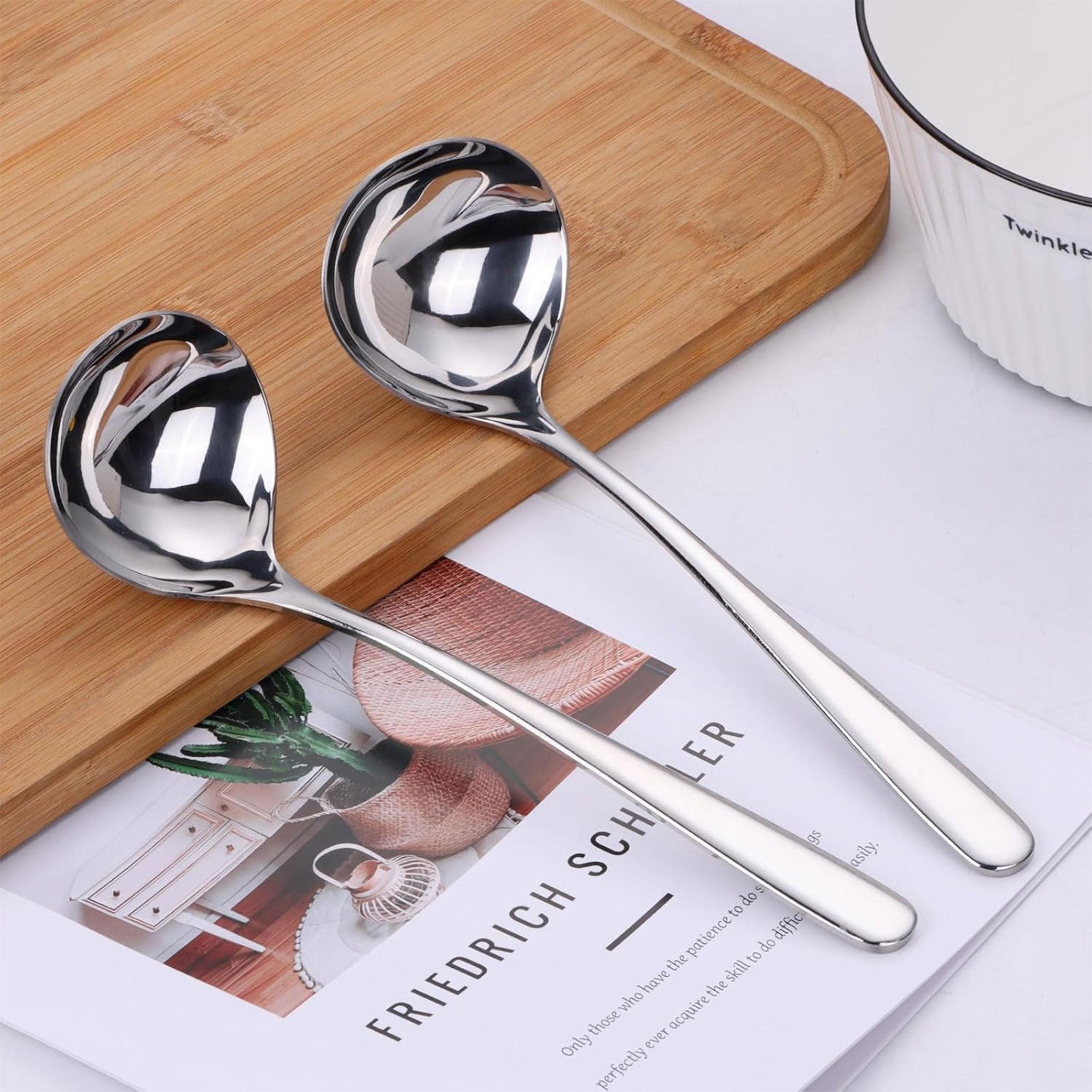 Thick-Stainless Steel Soup Spoons