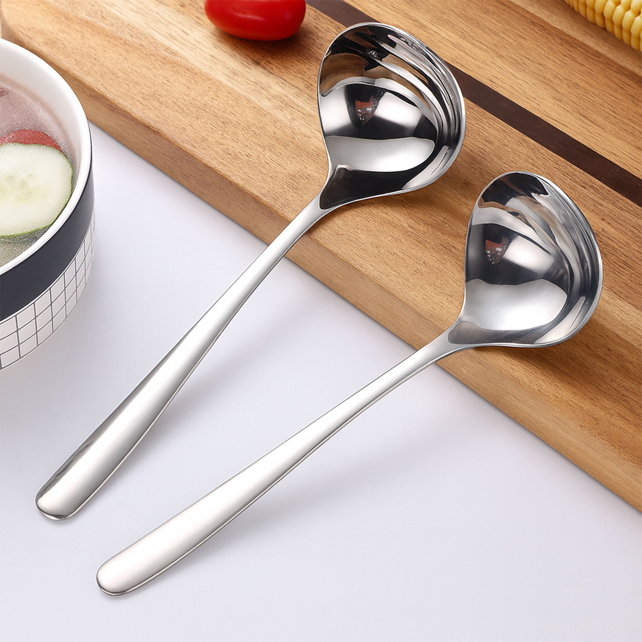 Thick-Stainless Steel Soup Spoons