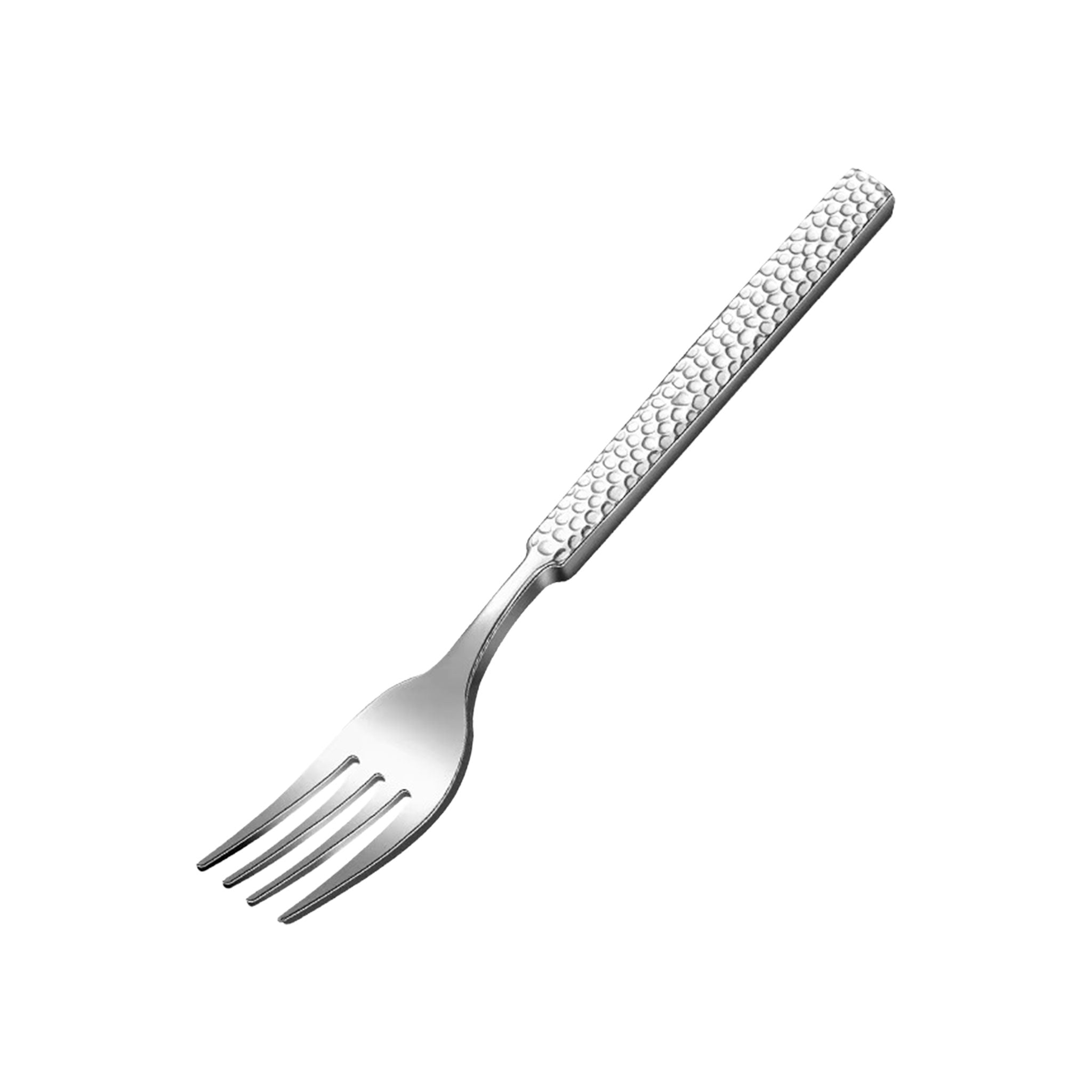 Thickened Stainless Steel Hammered Cutlery Set – Spoon, Fork & Knife