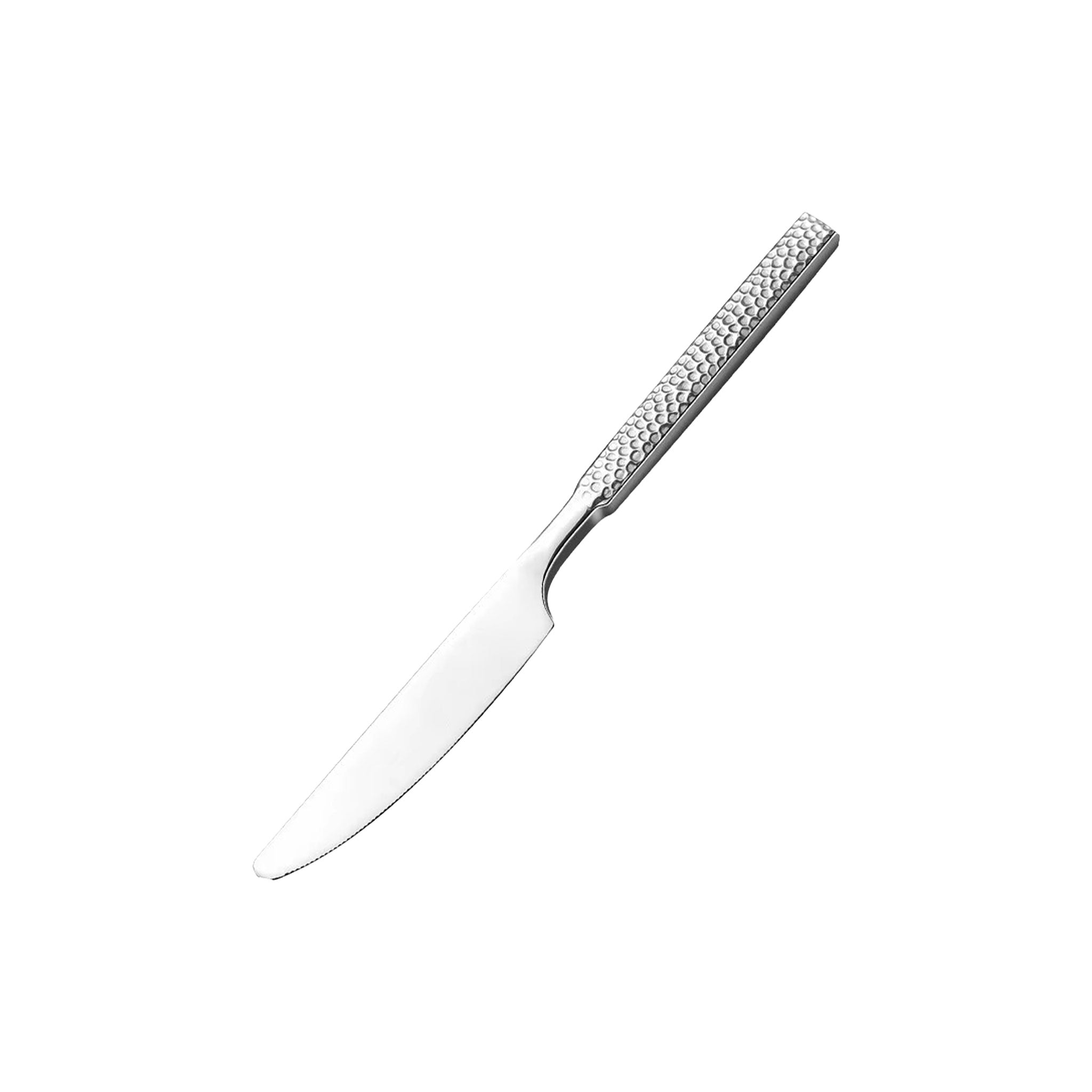 Thickened Stainless Steel Hammered Cutlery Set – Spoon, Fork & Knife