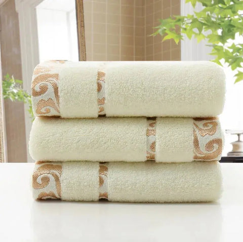 Towel Set Thick Soft Print Bath Hand Hotel Spa Face Kitchen Hair Towel For Adults and Kids toalha de banho havlu toallas recznik