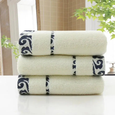 Towel Set Thick Soft Print Bath Hand Hotel Spa Face Kitchen Hair Towel For Adults and Kids toalha de banho havlu toallas recznik