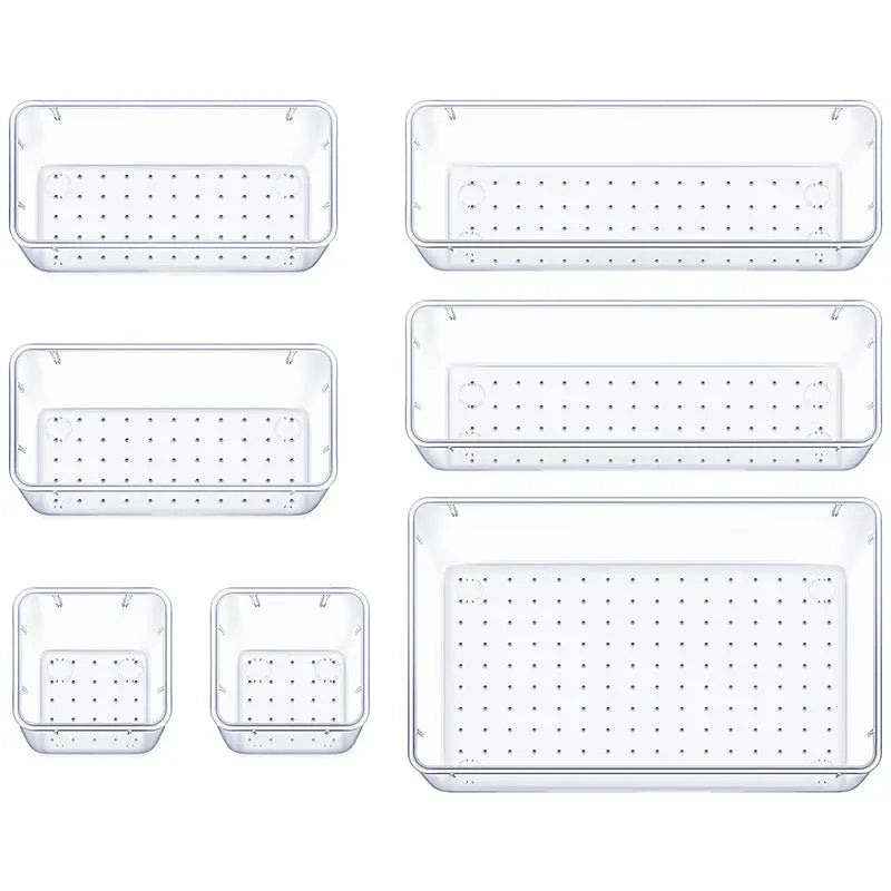 Transparent Drawer Storage Box Set