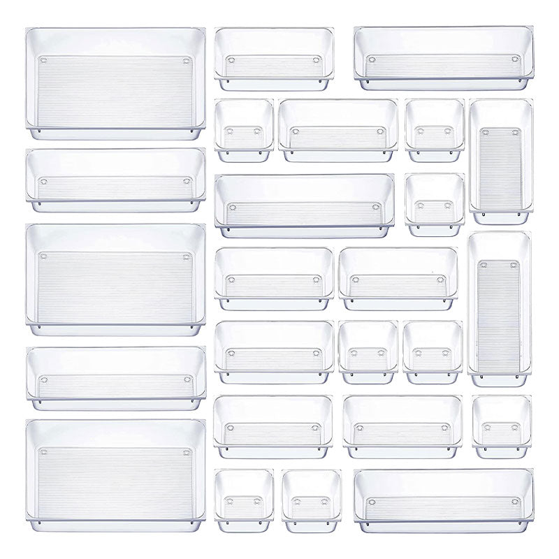 Transparent Drawer Storage Box Set