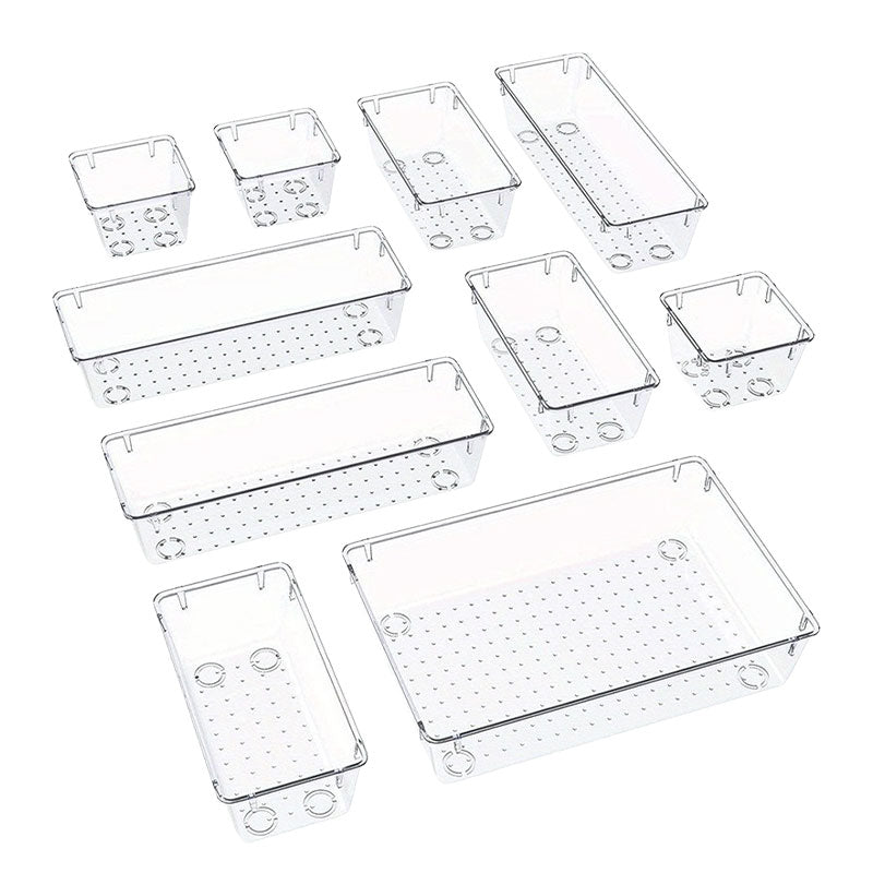 Transparent Drawer Storage Box Set
