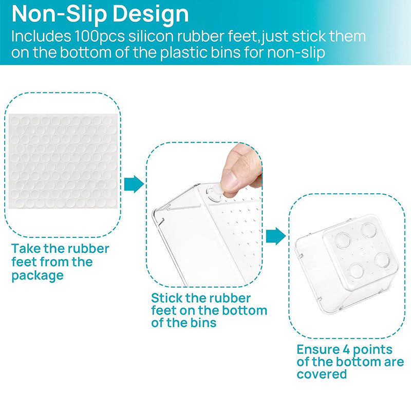 Transparent Drawer Storage Box Set