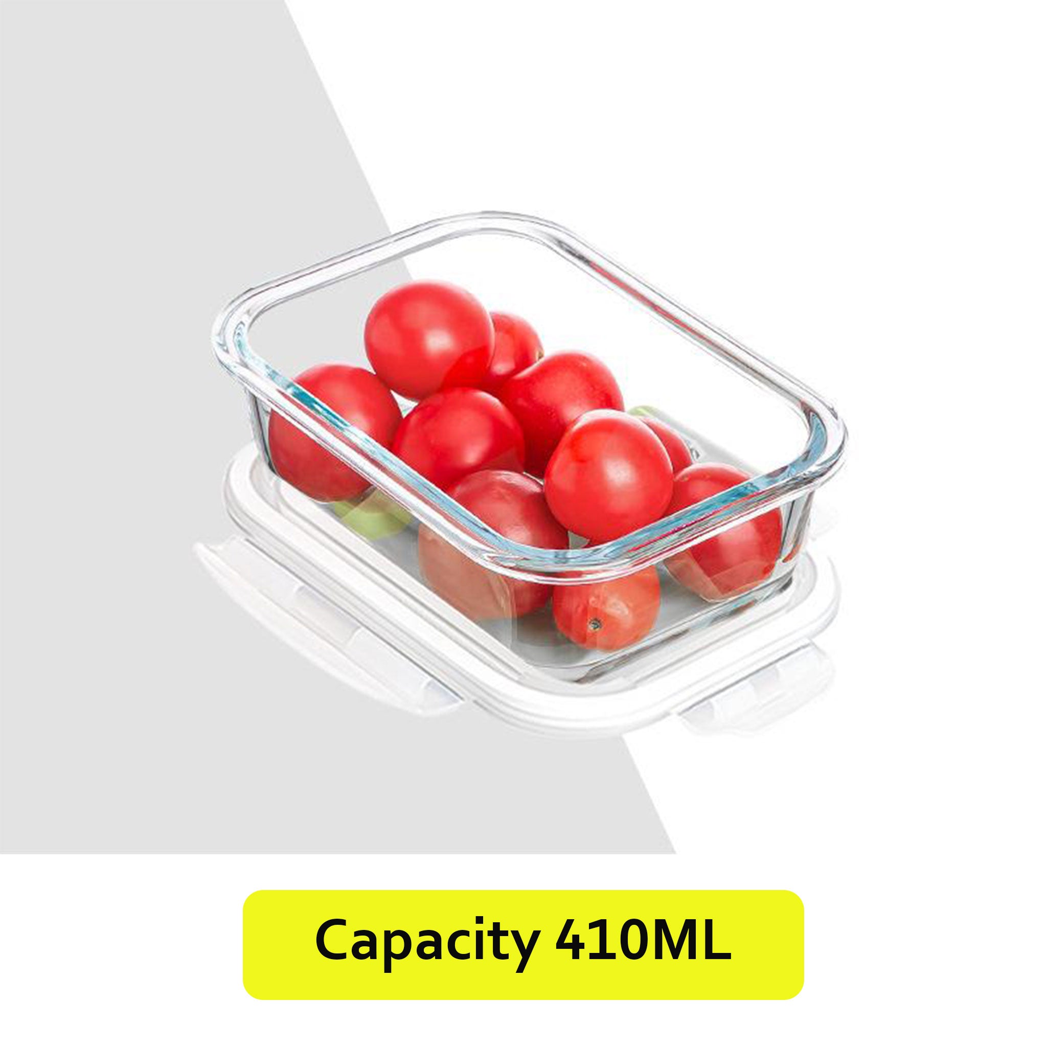 Transparent Glass Microwave Lunch Box