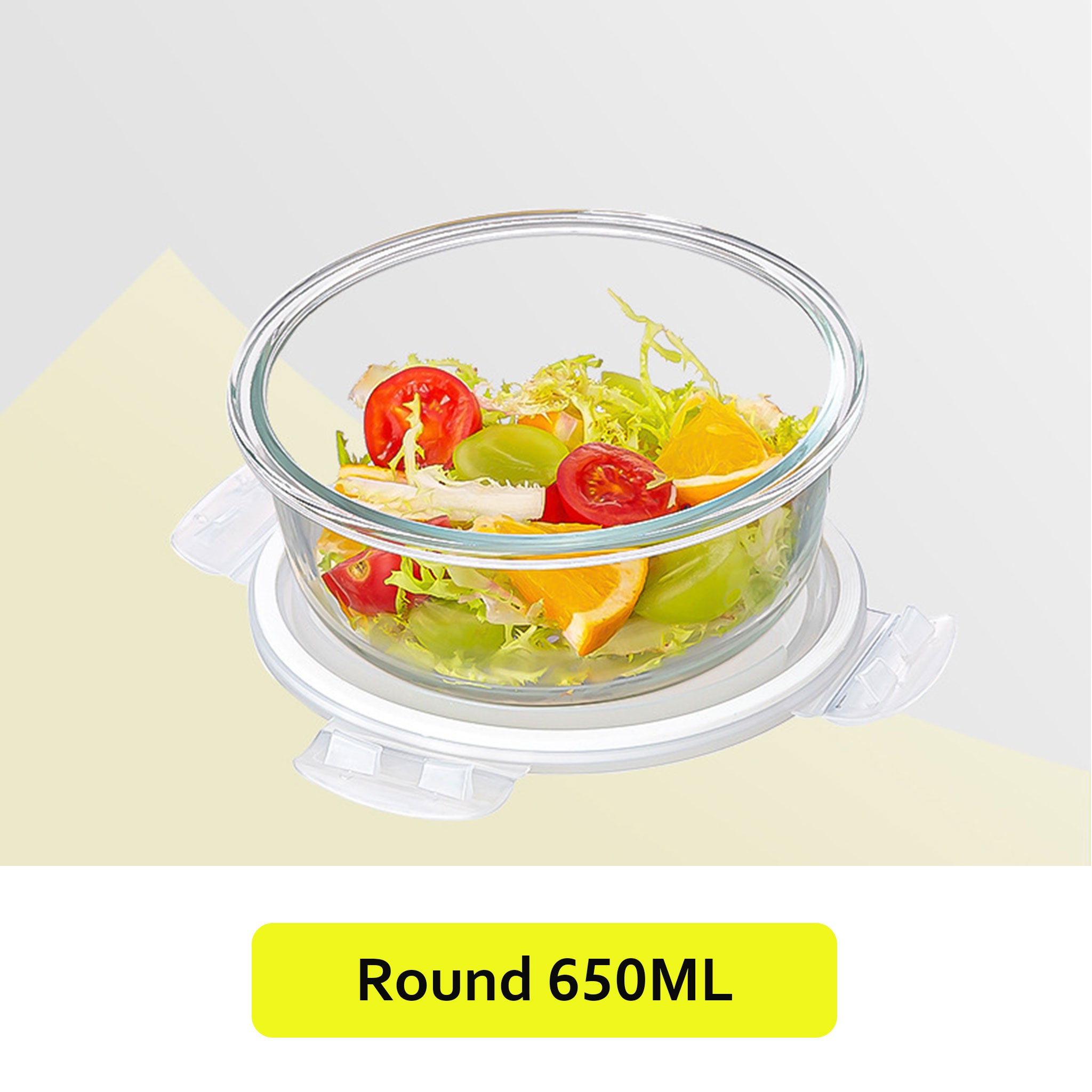 Transparent Glass Microwave Lunch Box