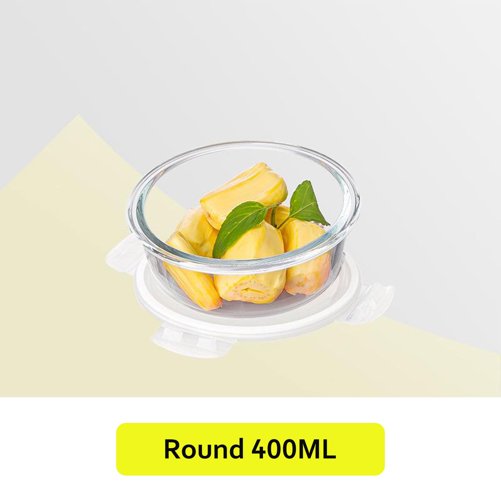 Transparent Glass Microwave Lunch Box