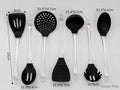 Transparent Handle Silicone Cookware 7 Piece Cooking Spoon Spatula Set Non-Stick Food Grade Kitchen Utensils wiktra