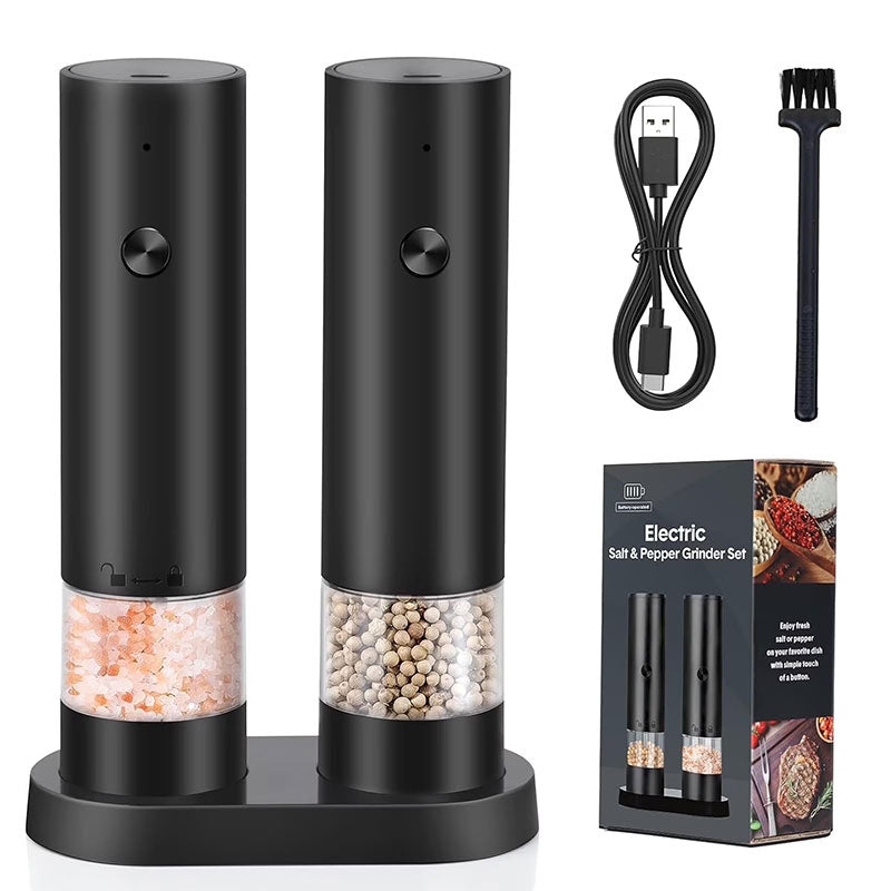 USB Electric Pepper Mill with 2-Button Control