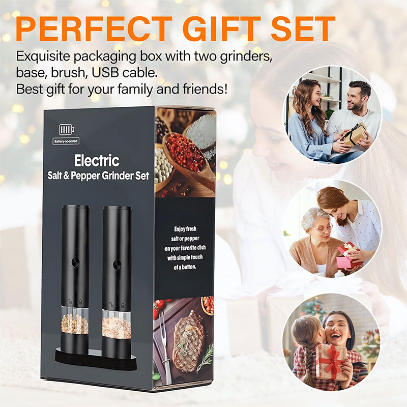 USB Electric Pepper Mill with 2-Button Control