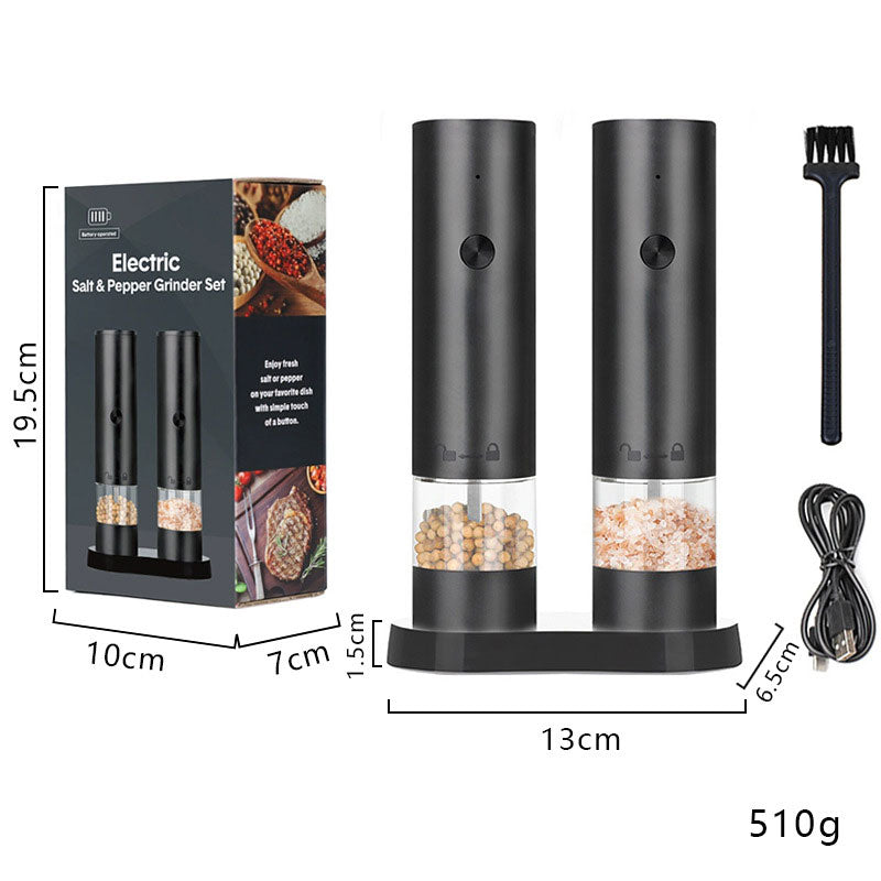 USB Electric Pepper Mill with 2-Button Control