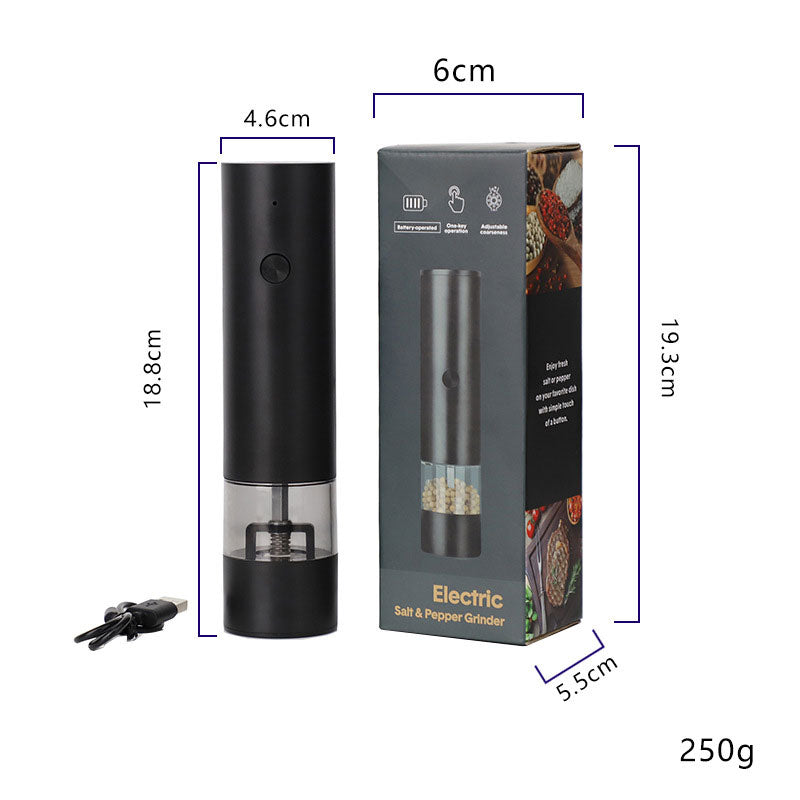 USB Electric Pepper Mill with 2-Button Control