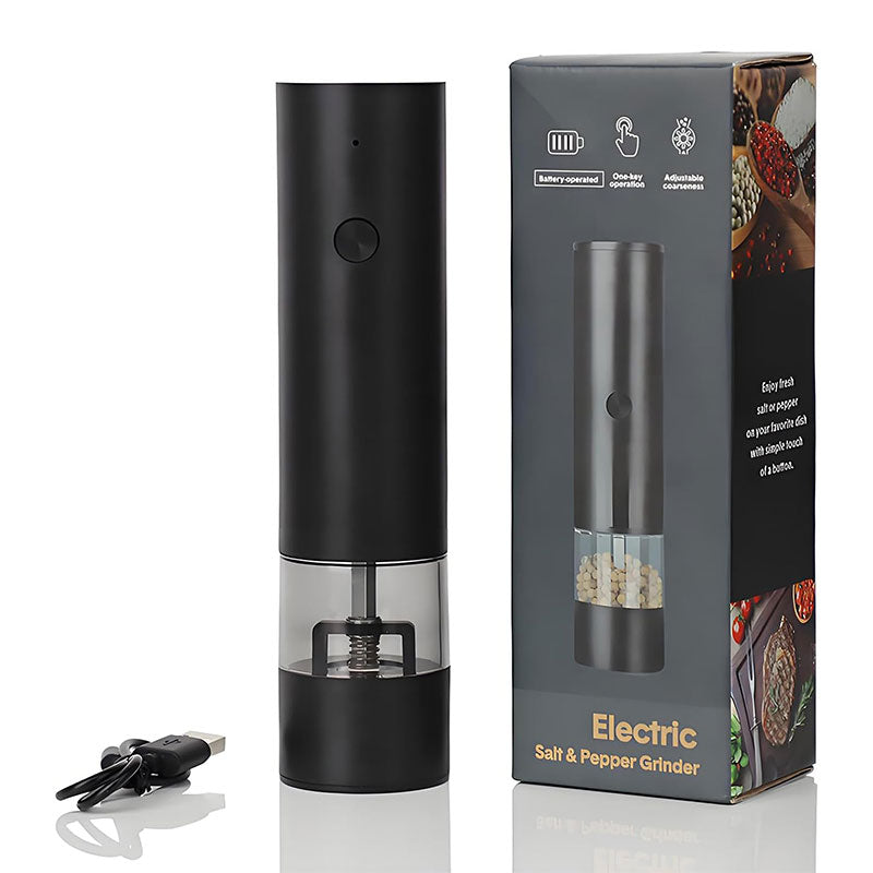 USB Electric Pepper Mill with 2-Button Control